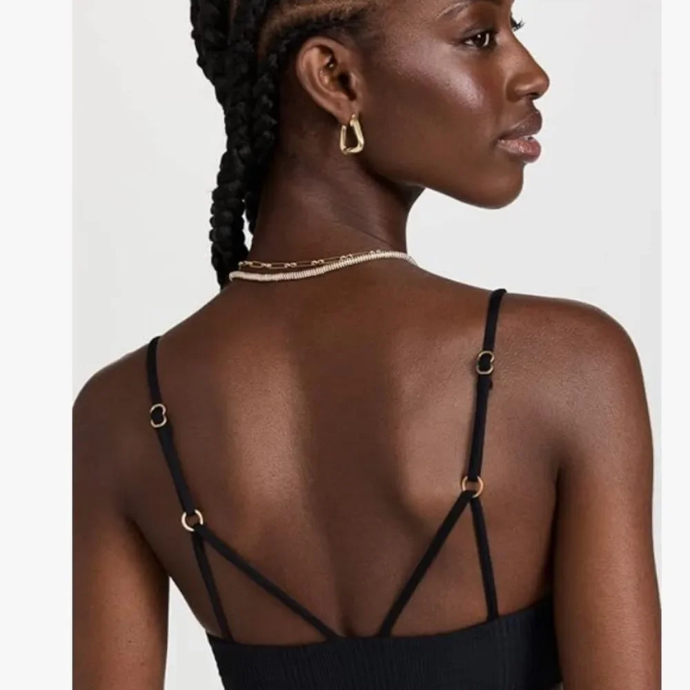 L*SPACE Swim Black Siren Top - XL
